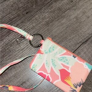 Vera Bradley Floral Wallet Keychain